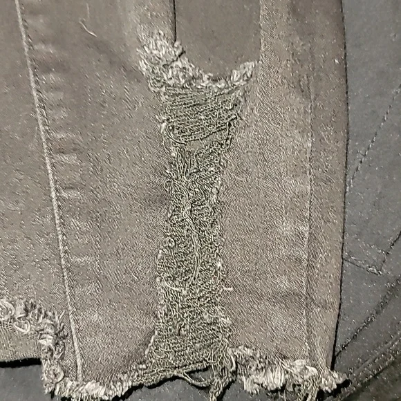 KanCan Black Jeans with Distressing - Picture 10 of 13